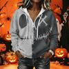 Women's Halloween Print Long Sleeve Hoodie Pullover Sweatshirt