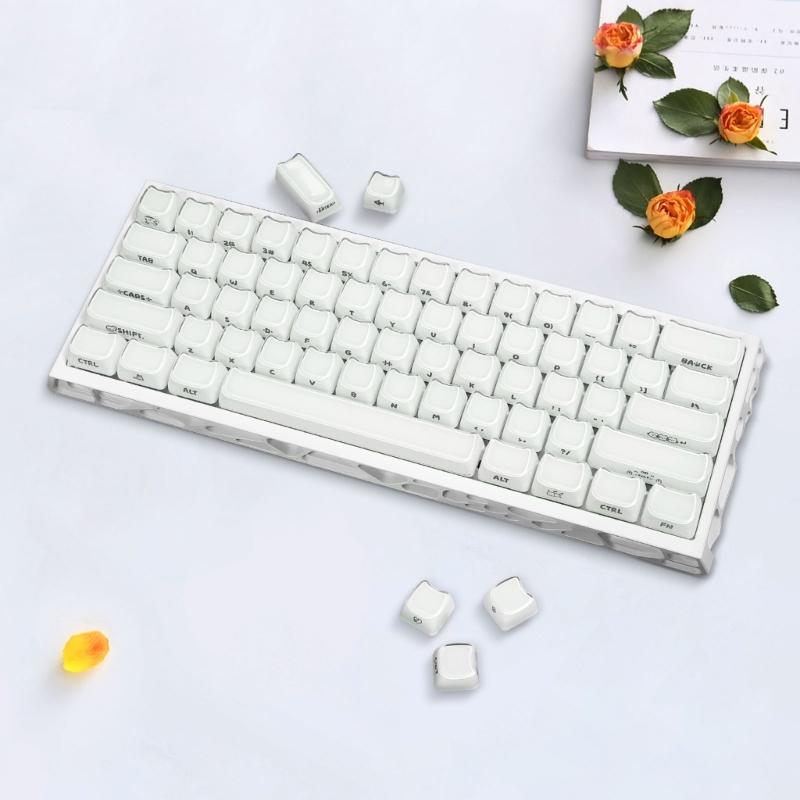 MAO Height ABS PC Jelly Texture Keycaps 119 Keys Full Set For Gaming Mechanical Keyboards And Magnetic Switches