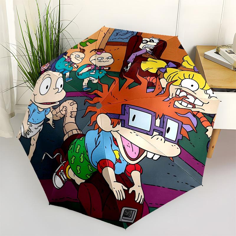 

Rugrats Cartoon Automatic Opening and Closing, 8 rib Structure Portable Umbrella, Suitable for Men and Women in All Seasons Perfect Gift fo