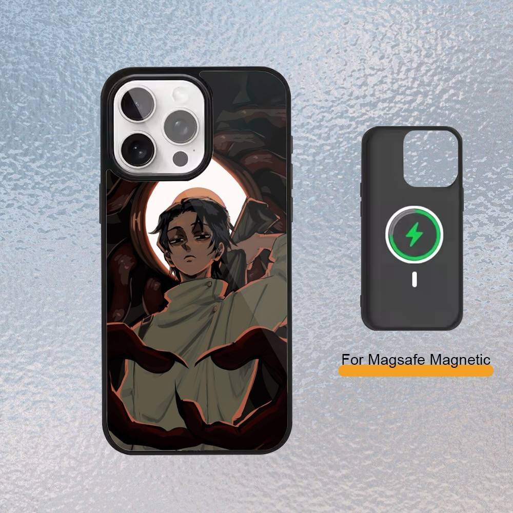 Okkotsu Yuta Jujutsu K-Kaisen Phone Case for iPhone 17,16,15,14,13,12,11 Plus,Pro Max Magnetic Wireless Charging Cover