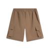 Li Ning Sports Lifestyle Serie Einfarbig Mehrfach-Taschen Web-Sportshorts Herrenshorts Kakaobraun AKSU517-3