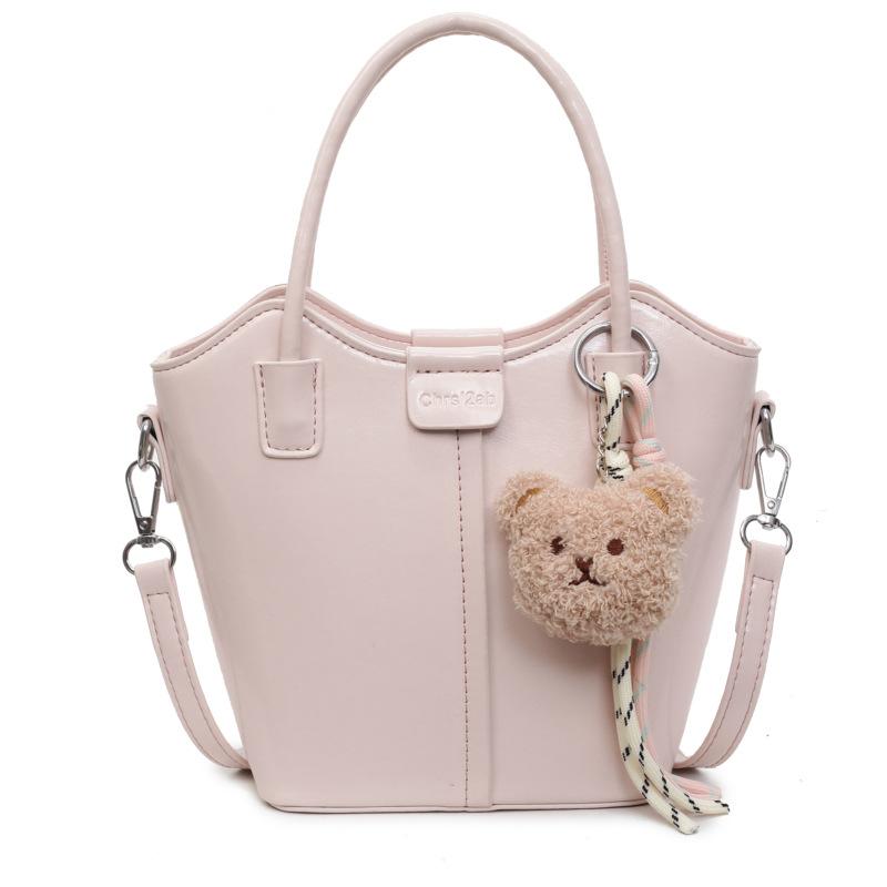Solid Color Handbag Women's New Fashion Casual Commuter Shoulder Messenger Bag