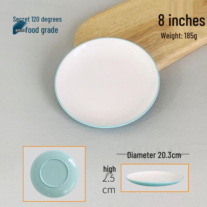 777 Two-Tone Melamine Round Dinner Plate