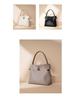 Bamboo Joint Design Large Capacity Handbag: Advanced Korean-Style Crossbody Bucket Bag 2025