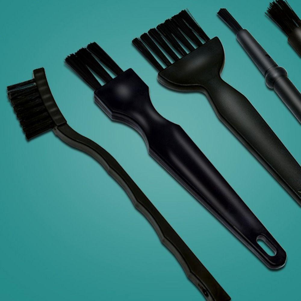 9pcs/set Good Toughness Anti Static Brushes Multiple Brush Heads Dust Removal Brush Keyboard