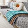 Sofa Kissen Verdicktes Fleece Kissen Herbst und Winter Neu Rutschfest Wohnzimmer Überwurf Handtuch Flanell Sofaüberwurf