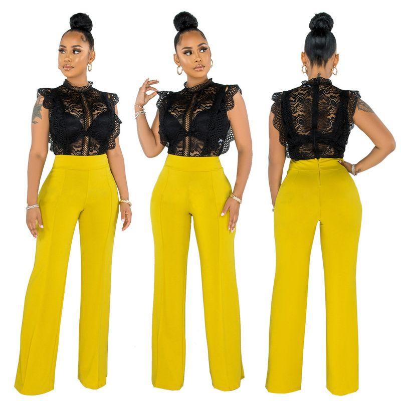 

New Sexy Fashion Back Zip Straight Trousers Straight-Leg Trousers White L