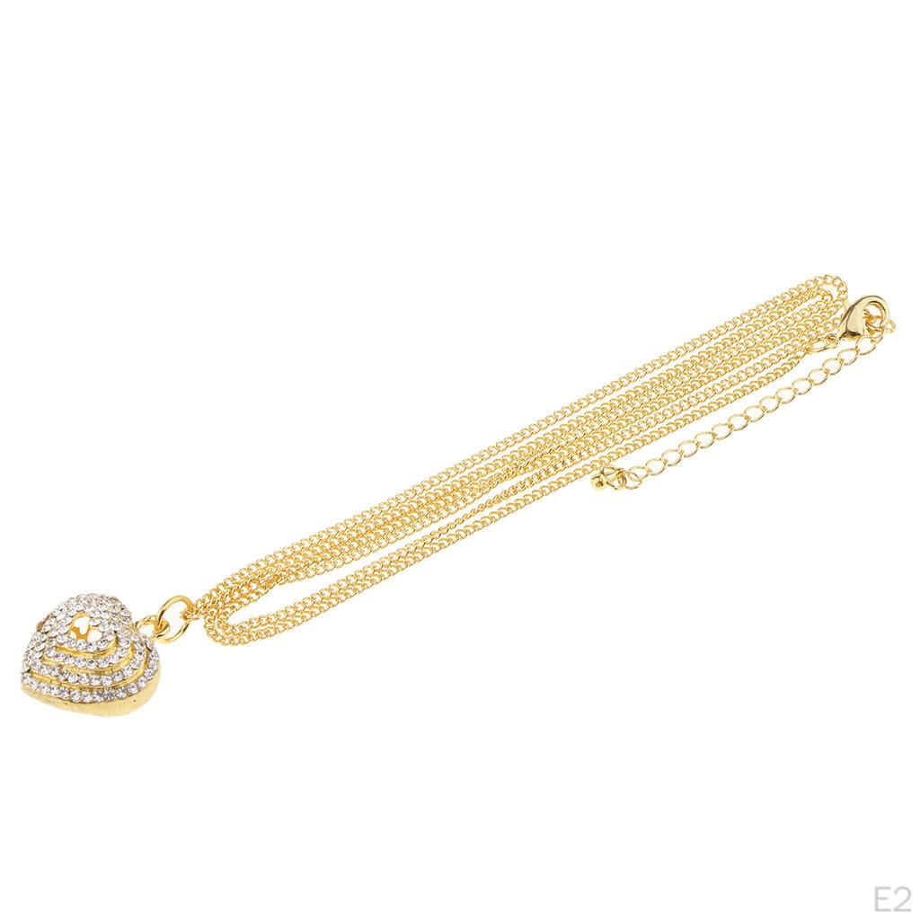 Elegant Wedding Heart Pendant Women Ladies Necklaces Jewelry