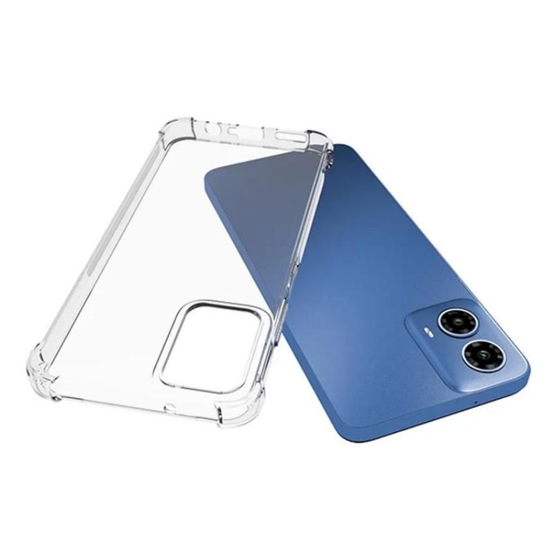 For Motorola Moto G34 5G/Motorola Moto G45 5G Back Cover WANLONFENG TM Series 2.0mm Clear TPU Phone Case (Big Lens Hole)