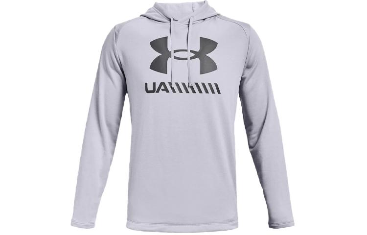 Under Armour Tech Sweatshirts Men s Gray Hooded Moderate Regular 1363663-011 XXXL