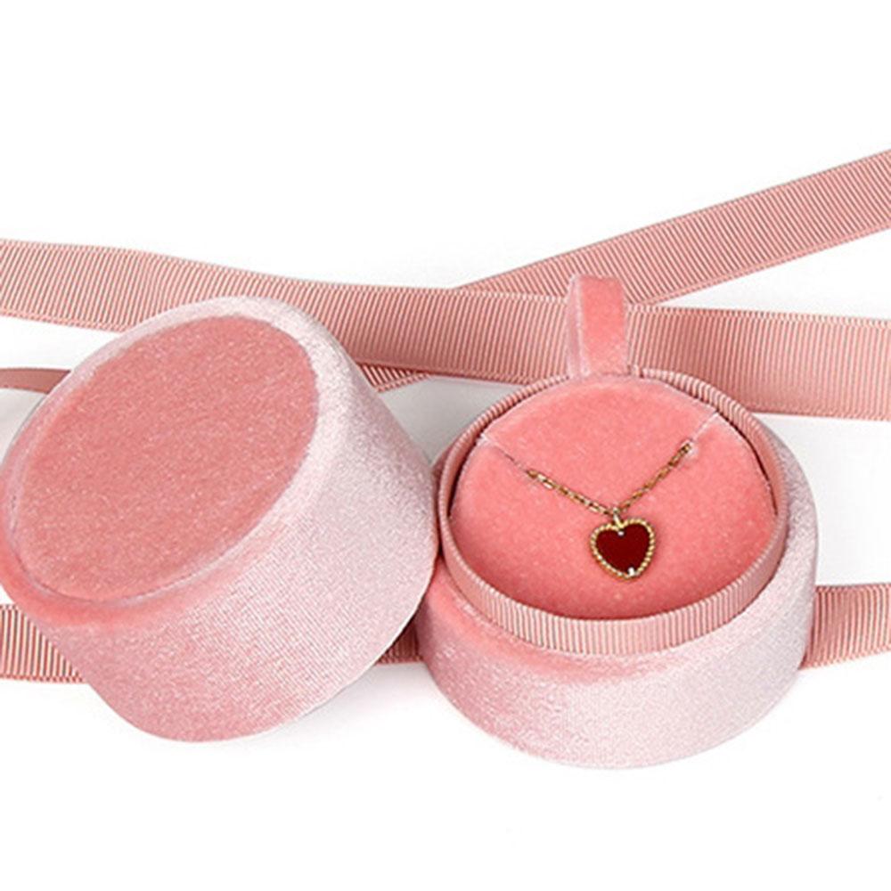 Bowknot Wedding Necklace Gift Box Fashion Accessories Jewelry Box Displays Box Jewelry Display
