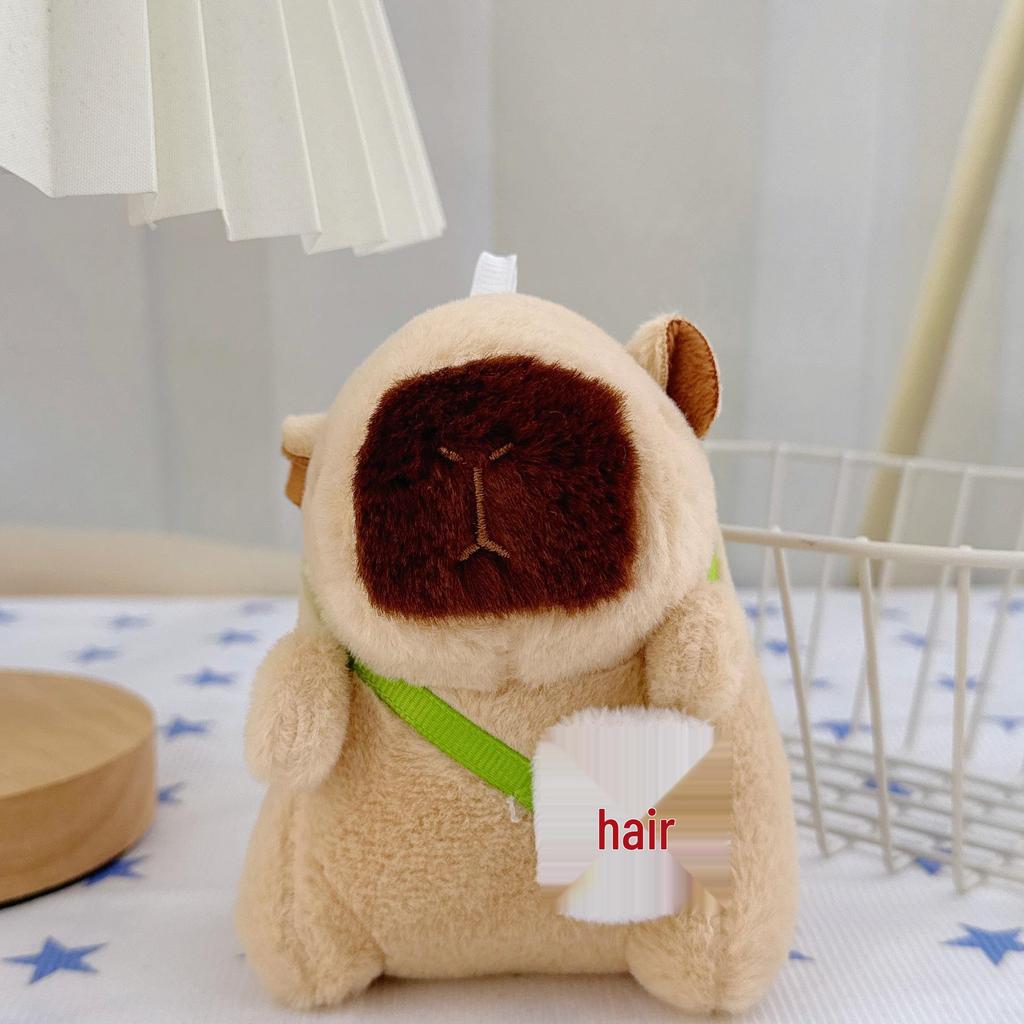 Capybara Hanger Pluche Sleutelhanger - Verjaardagscadeau Lappenpop