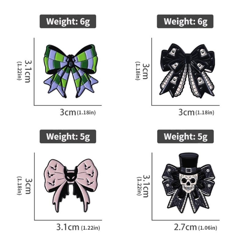 Spooky Bat Specters Enamel Pin Brooch For Halloween Costume Accessories Gothic Jewelry Gift For Friends