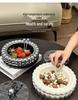 Ceramic Fruit and Candy Bowl for Living Room Table - New Year Snacks Display & Storage Box