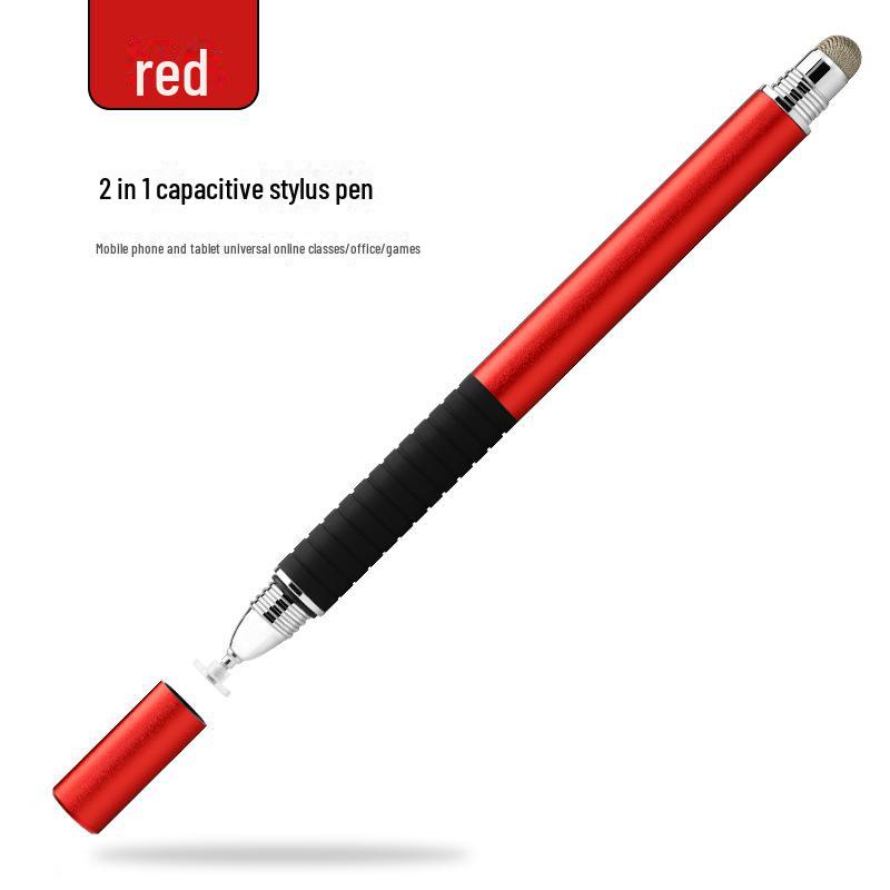 

Многофункциональный стилус: Проводящий тканевый наконечник и присоска для сенсорных экранов 2 in 1 cloth suction cup silicone anti-slip cover красный