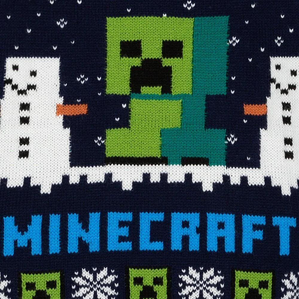 Minecraft Vlněný vánoční svetr pro děti/děti