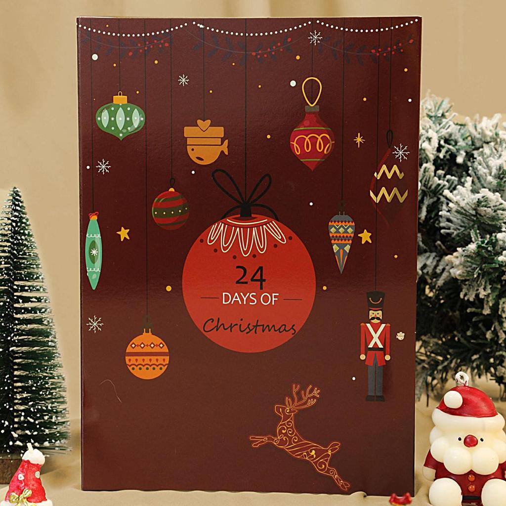 Countdown Calendar 24 Days Refillable Empty Box Vacation Countdown Calendars for Home Living Room Bedroom School Party Daily