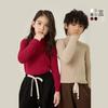 Korean Style Kids' Half-High Neck Sweater: Versatile Knitwear for Autumn/Winter
