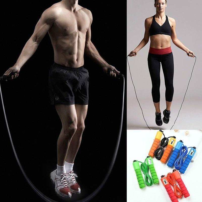 Satฤฑn alฤฑn Jump Ropes with Counter Sports Fitness Adjustable Fast Speed ...