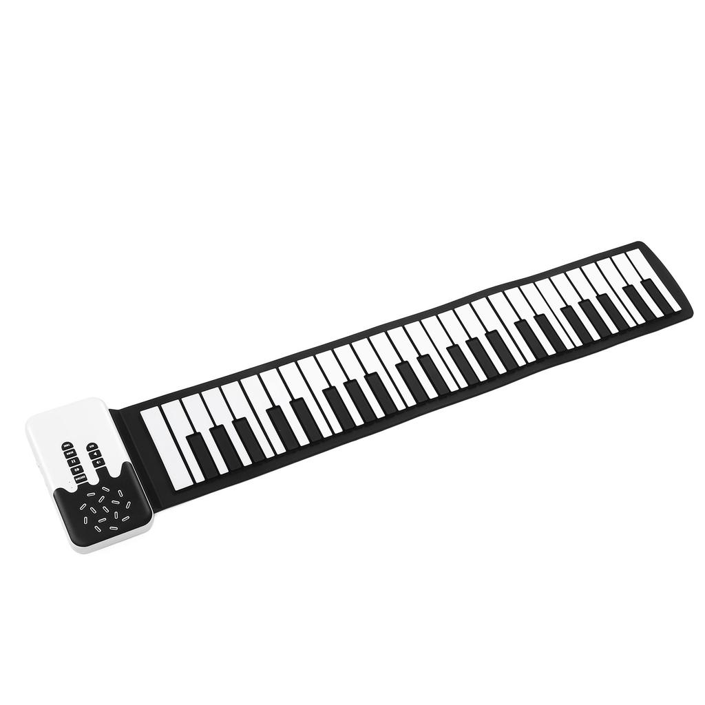 49 Keys Hand Roll Piano with Speaker Folding Keyboard Flexible Electronic Piano for Daily