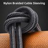 NFHK 240W 90 Degree USB for and Mobile 50cm USB-C Type-C Cable, 480Mbps, 48V, 5A, Upward/Downward Angle, 2.0 Compatible, 100W, Laptops, Tablets,
