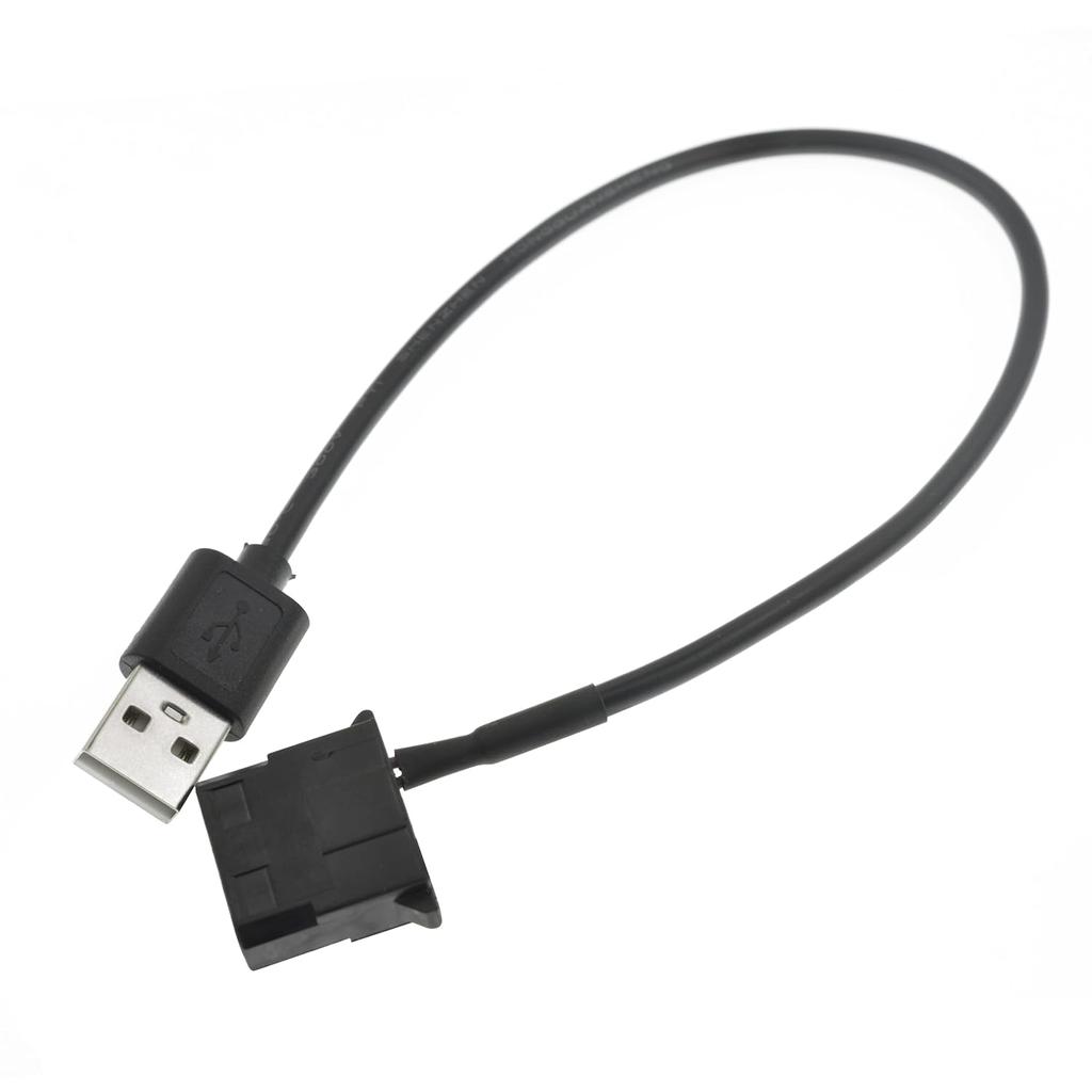 USB to 4-Pin Molex 5V USB Case Fan Power Supply Cable for Computer 11.8'' 30cm