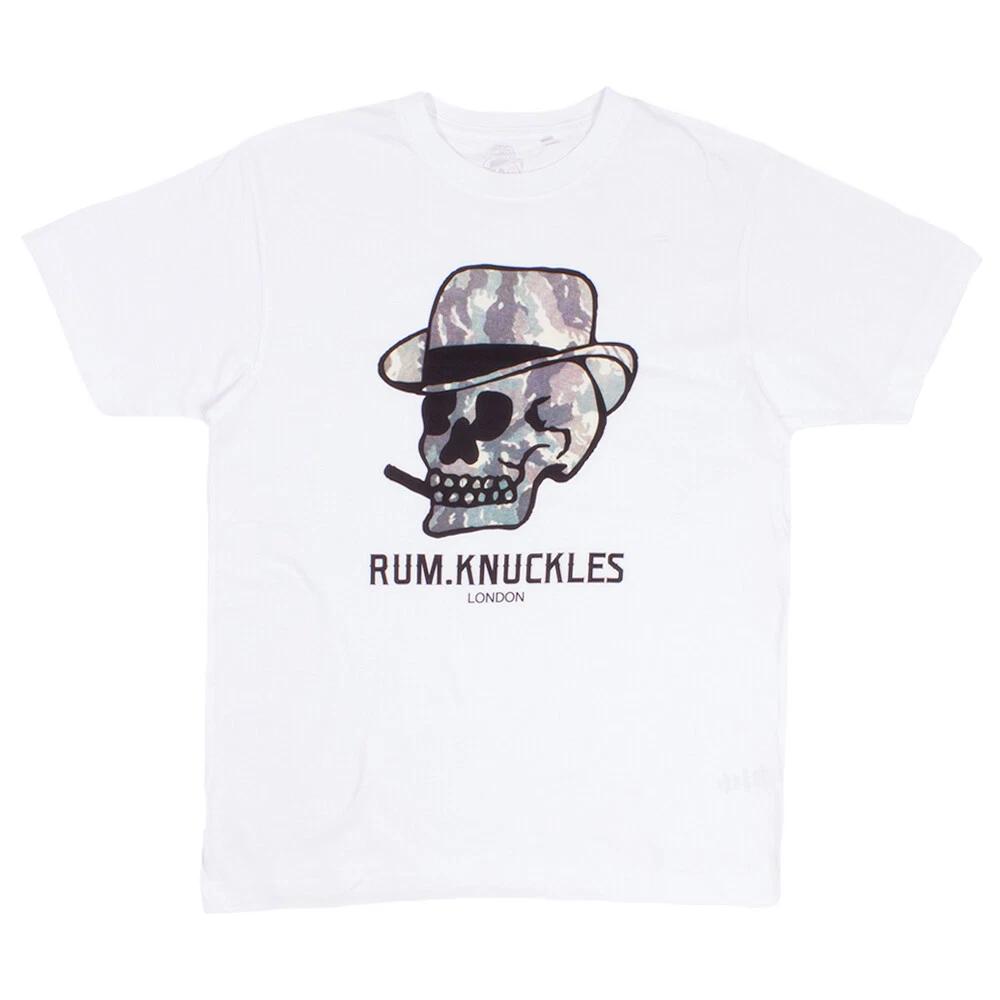 

Rum Knuckles Camo Skull White T-Shirt 3XL