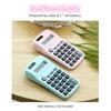 Mini Cute Calculator 8 Digits Display Solar & Battery Dual Power Portable Electronics Calculator Accounting Tool for
