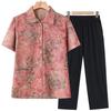 2026 New Style Summer Short-Sleeve Cardigan Tops for Middle-Aged and Elderly Women