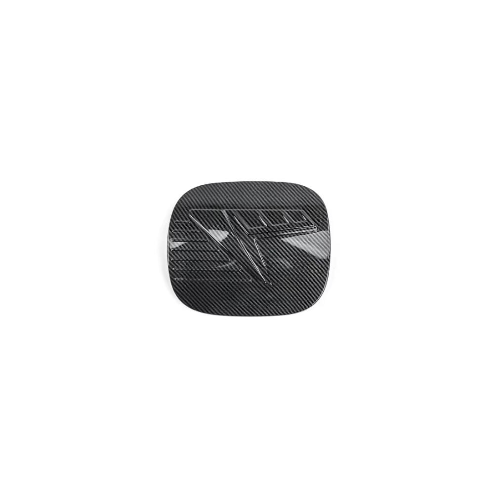For KIA SELTOS SP3 2026 2027 Car Tuning Carbon Fiber Black Car Fuel Tank Cap Decoration Cover Trim Exterior Accessories