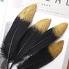 Golden Feather Decoration Handicraft Shooting Props Background Spray Gold Feather Decoration Material