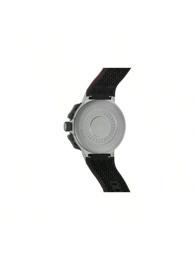 Tissot Racing Series quartz movement, 100m water-resistant men's watch, sharp bezel, 44.5mm black dial, stainless steel case, T111.417.27.441.00