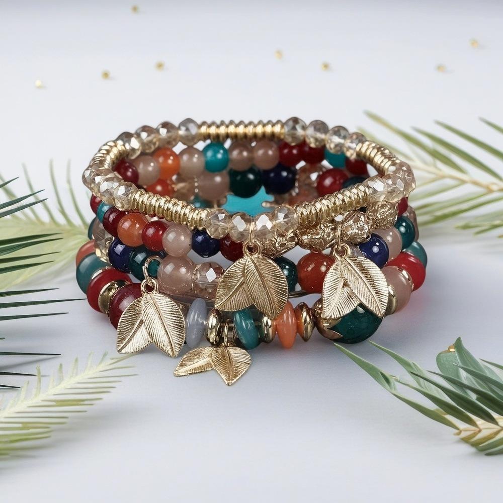 JYL TS Bracelet Elephant Glass  Bohemian Style Enhances Strength & Grace