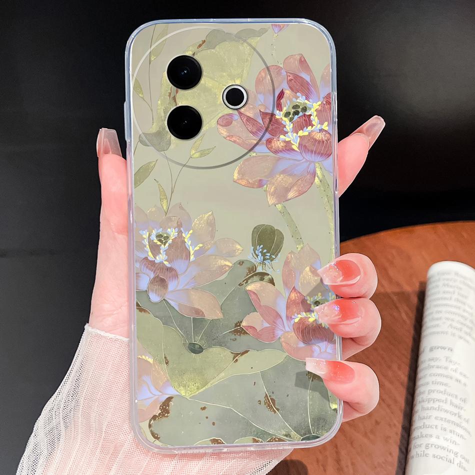 Case For Vivo Y39 Y38 5G Ocean Fish Transparent Phone Back Cover For VivoY 39 Y 38 Soft Slim TPU Silicone Lightweight Protectors