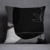 Simple Black And White Light Pillow Cover Sofa Living Room Cushion Cover Modern Bedroom Pillow Cover Waist Pillow