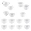 White Melamine Small Square Bowls