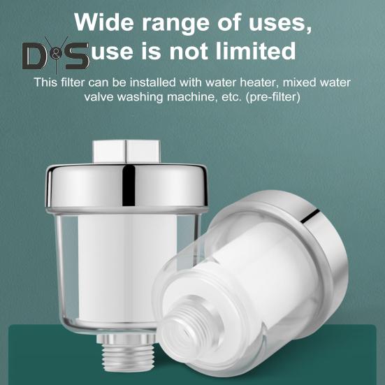 Bath Filter with High-Density PP Cotton Core Replaceable Filter Element Standard Interface Design Shower Hose Compatible Filter