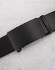 Men's Leather Automatic Buckle Belt: Holeless, Adjustable, Top Layer Cowhide for Business Casual Wear.