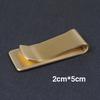 Quality Stainless Steel Metal Money Clip Fashion Brass Cash Clips Bank Card Money Holder Wallet Multifunctional Bill Steel Clamp