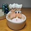 Portacandele per gatti dei cartoni animati Soggiorno Cucina Bagno Zampe riscaldanti in resina Gattino Candeliere Decorazione da tavolo Regalo di compleanno di Natale