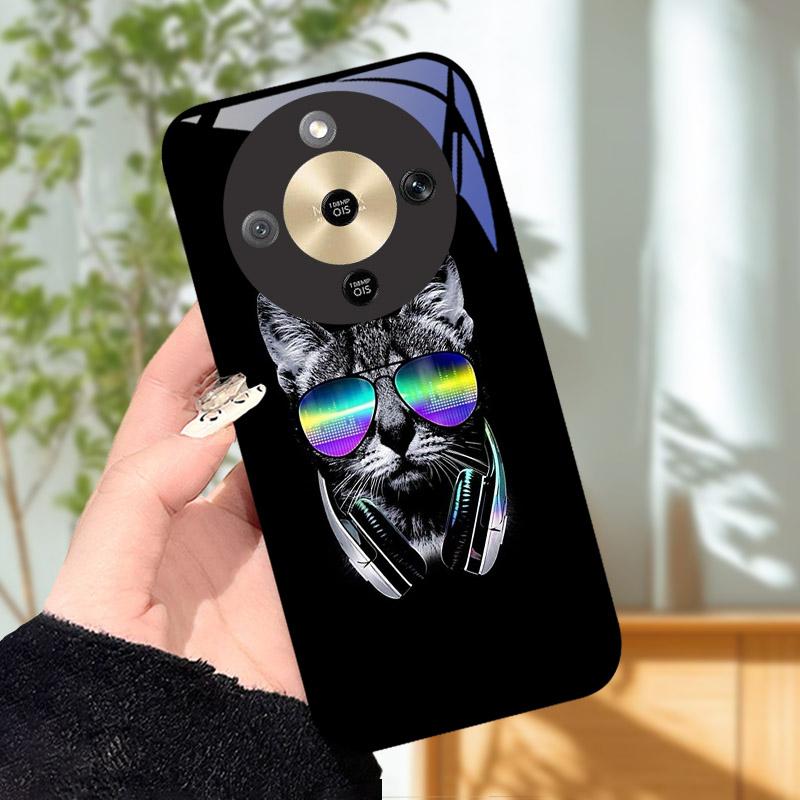 For Honor X9d MTN-NX1 Case Cool Fashion Painted Cover Tempered Glass Phone Cases For Honor X9 D HonorX9d 5G Cover Shell Fundas