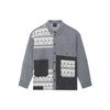 X Wade Series Color Block Print Shirt 'Grey Black' Men's AFDS781-1