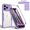360 Full Body Clear TPU+PC Shockproof Cover with Cartoon Design for 17/16/15/14/13/12/11 Pro Max/Mini/XS/XR/X/X/7/8 Plus
