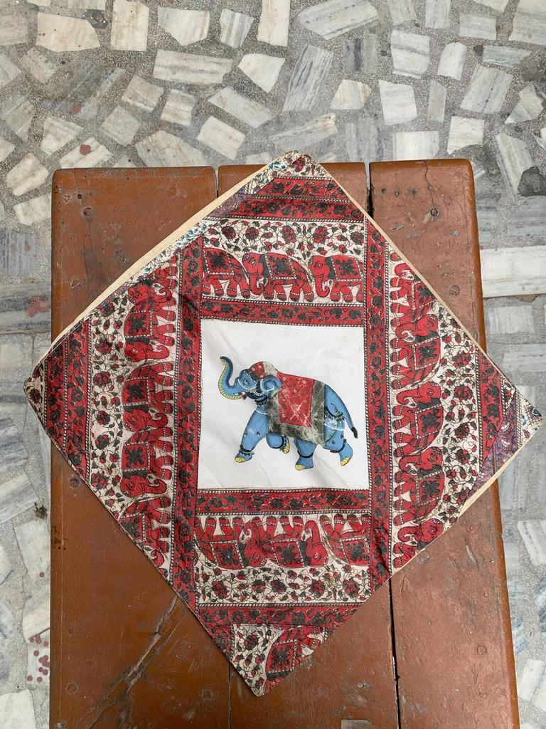 Hand Embroidered Cotton Pillow Cover: Bohemian Decorative Cushion 40