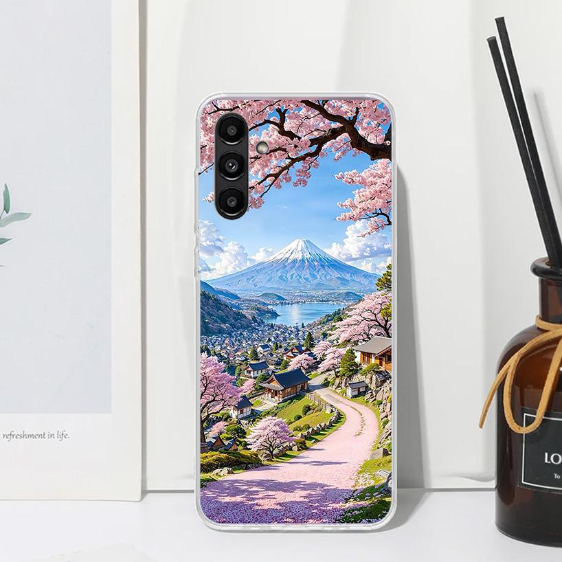 

Japanese Cherry Mount Fuji Phone Case For Samsung Galaxy A17 A37 A57 A16 A26 A36 A56 A15 A25 A35 A55 A14 A24 A34 A54 A13 A23 A33 Samsung A17