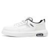 Fashion 2025 New Trendy Versatile PU Leather Shoes Men's New White Shoes Sports Leisure Board Shoes Trendy Comfortable Walking Shoes