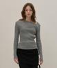 Kamino Off-Shoulder Knit Gray