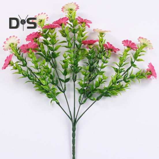 Outdoor Artificial Daisies Flowers Fake Flowers for Indoor UV Resistant Waterproof Realistic Faux Flower Bouquets Outside Hanging Plants Garden Porch