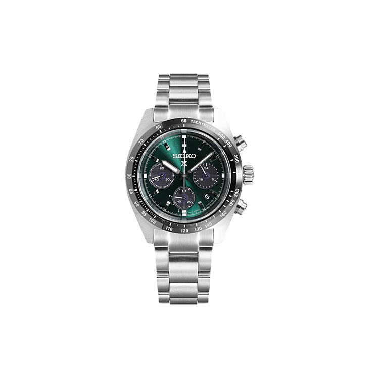 

SEIKO 100m Water Resistant Quartz Movement Stainless Steel Strap Watch Unisex Green Dial SSC933P1 SSC933P1 Xiao Di Green