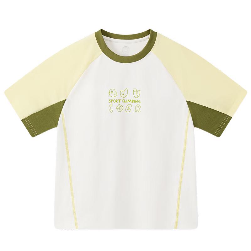 MQD Boys Quick-Dry Color-Block Raglan Short Sleeve T-shirt 150